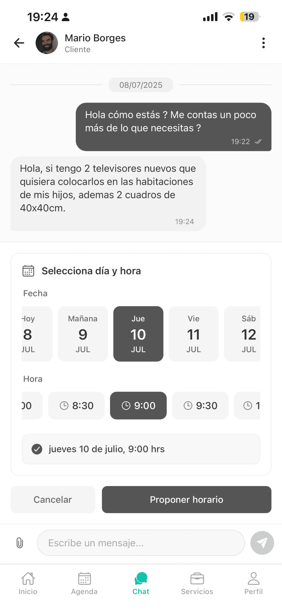 Propuesta al Usuario